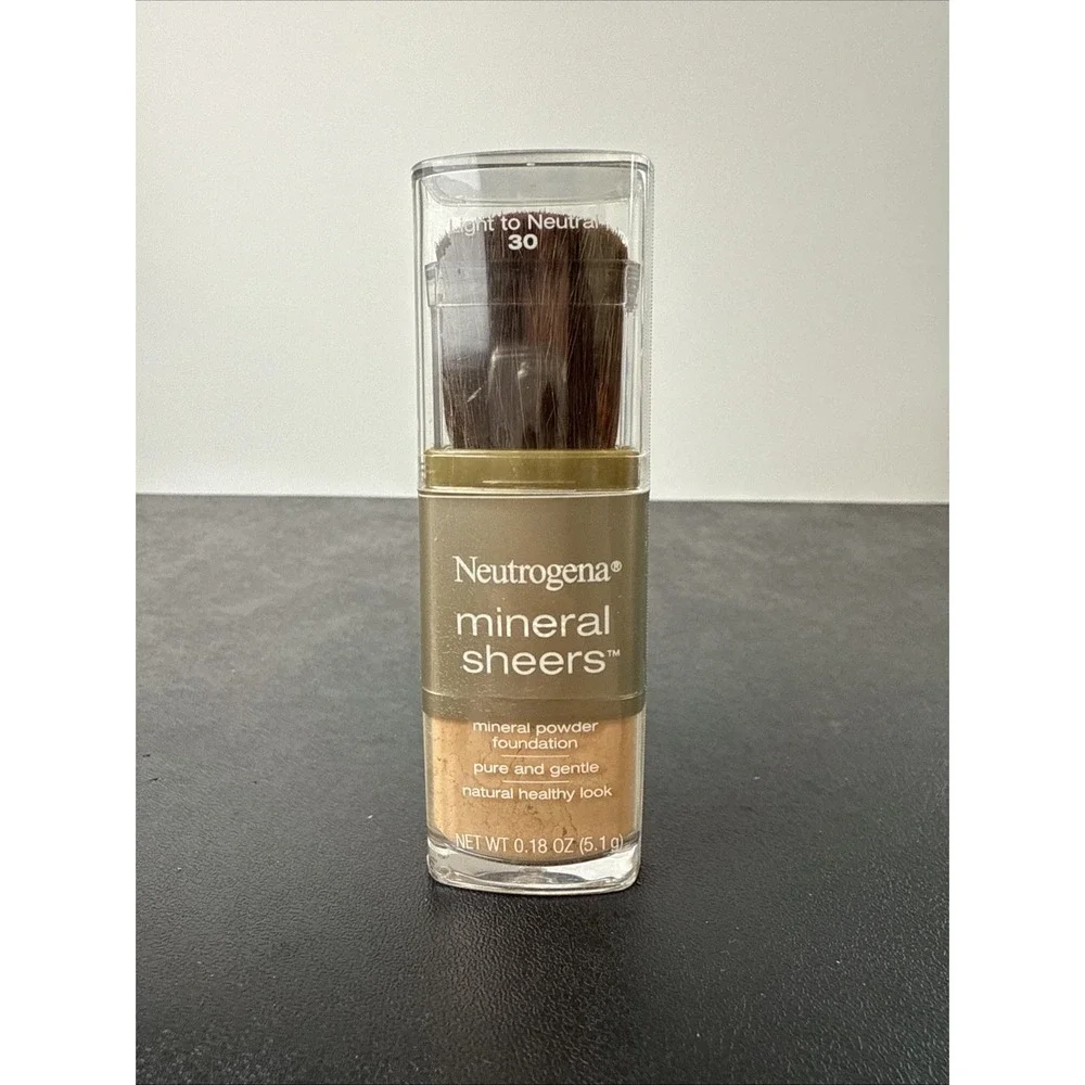 Neutrogena Mineral Sheers Mineral Powder Foundation Light to Neutral 30 RARE HTF